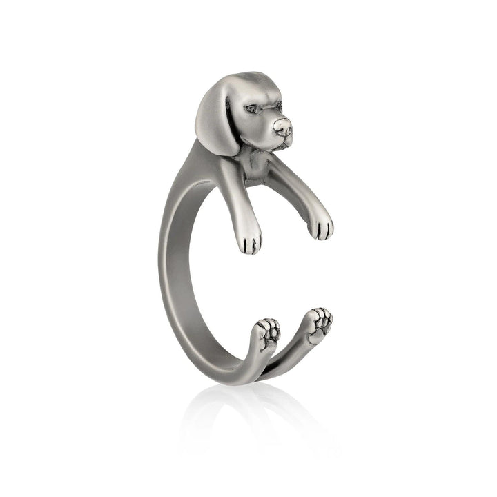 Stylish Beagle Wrap Ring - Perfect Gift for Dog Lovers - Wearing Felicity Beagle-Wrap-Ring-01 Wear Felicity