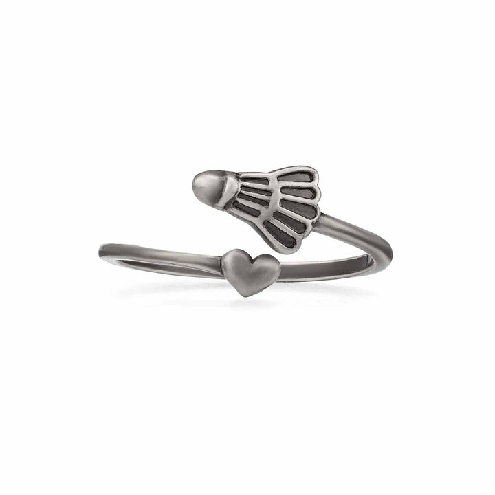 Stylish Birdie Wrap Ring for Sport Lovers - Wearing Felicity Birdie-Wrap-Ring-02 Wear Felicity