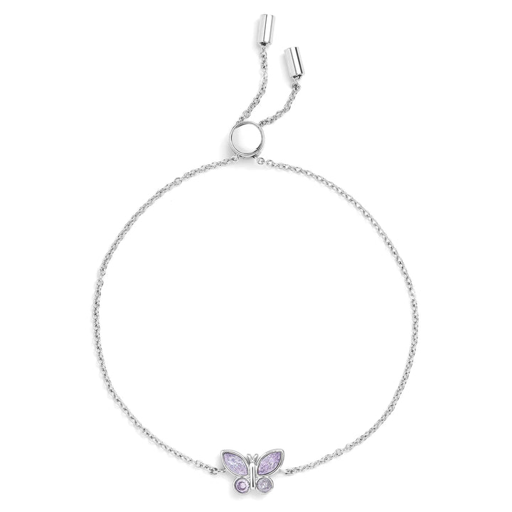 Charming Birthstone Butterfly Bracelet for Any Occasion - Wearing Felicity Birthstone-Butterfly-Bracelet-Alexandrite Wear Felicity