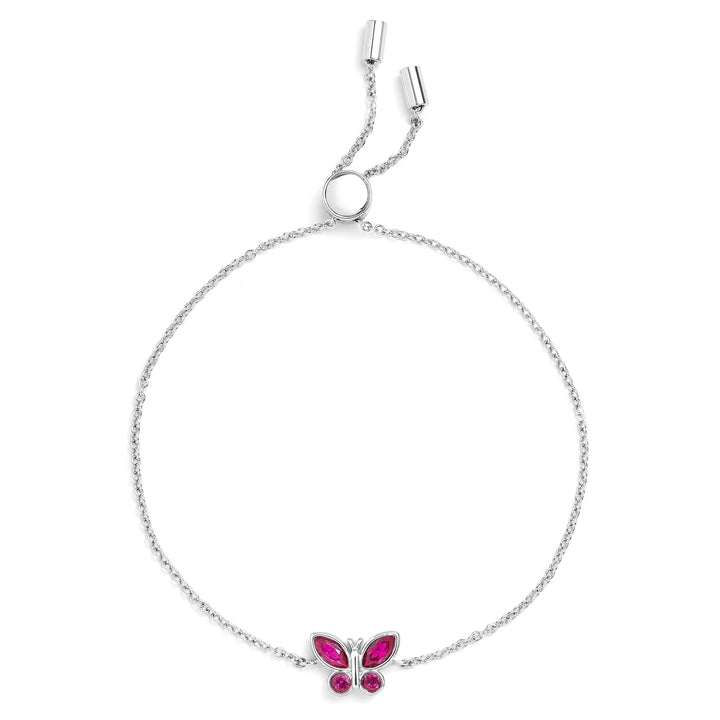 Charming Birthstone Butterfly Bracelet for Any Occasion - Wearing Felicity Birthstone-Butterfly-Bracelet-Amethyst Wear Felicity