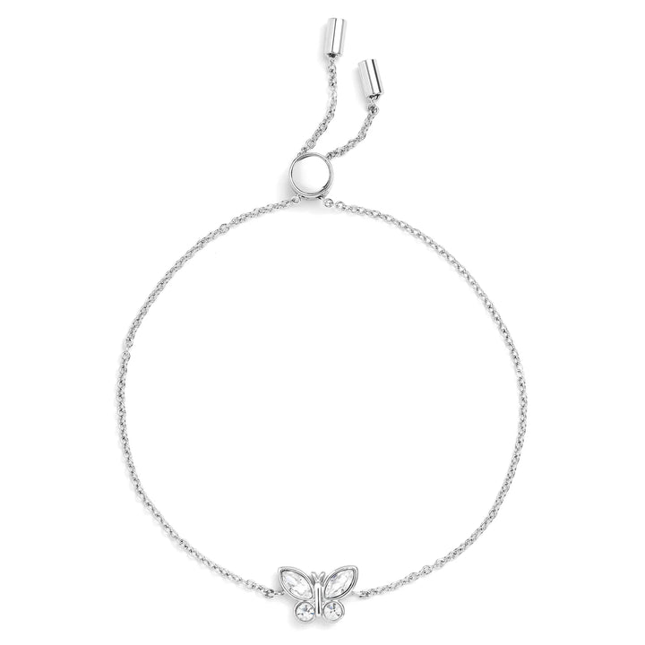 Charming Birthstone Butterfly Bracelet for Any Occasion - Wearing Felicity Birthstone-Butterfly-Bracelet-Diamond Wear Felicity