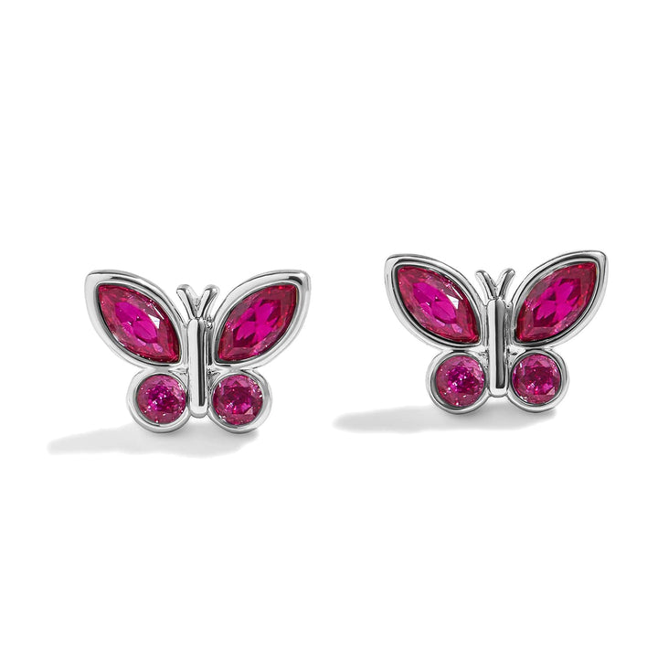 Stylish Birthstone Butterfly Earrings for Every Occasion - Wearing Felicity Birthstone-Butterfly-Earring-Alexandrite