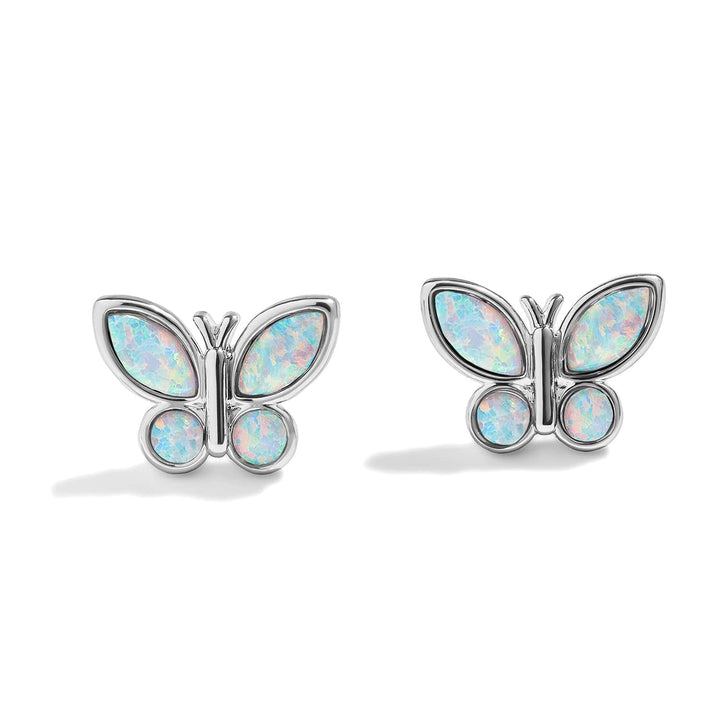 Stylish Birthstone Butterfly Earrings for Every Occasion - Wearing Felicity Birthstone-Butterfly-Earring-Opal