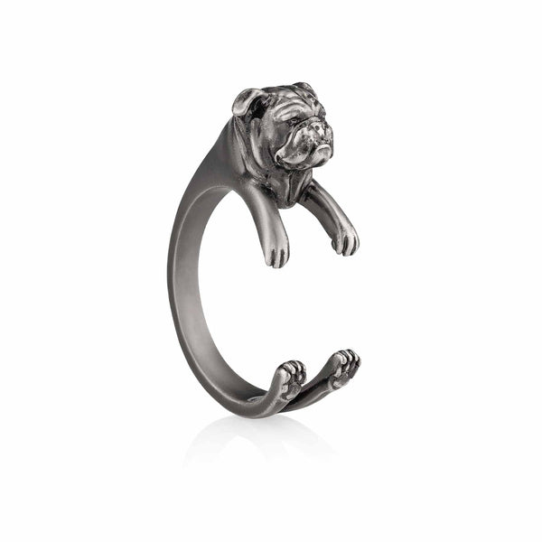 Stylish Bulldog Wrap Ring for Animal Lovers - Wearing Felicity Bulldog-Wrap-Ring-01_dbb2733f-6e1c-45ed-a5c9-449de9f694e5 Wear Felicity