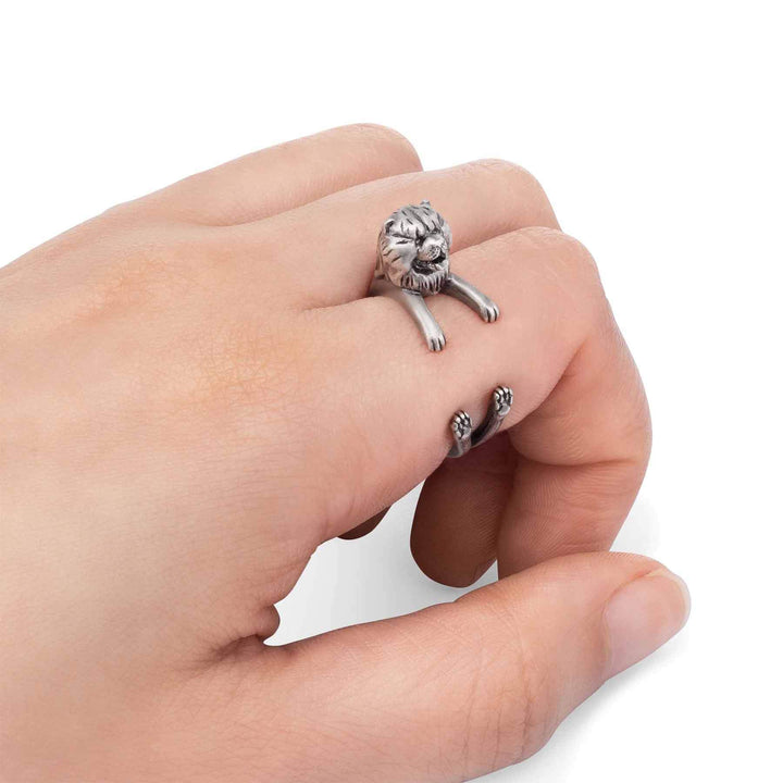 Stylish Chow Chow Wrap Ring for Animal Lovers - Wearing Felicity Chow-Chow-Wrap-Ring-02 Wear Felicity