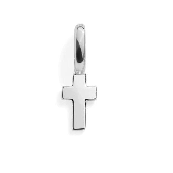 Elegant Cross Charm for Faith & Style - Wearing Felicity Cross-Charm-Silver Wear Felicity