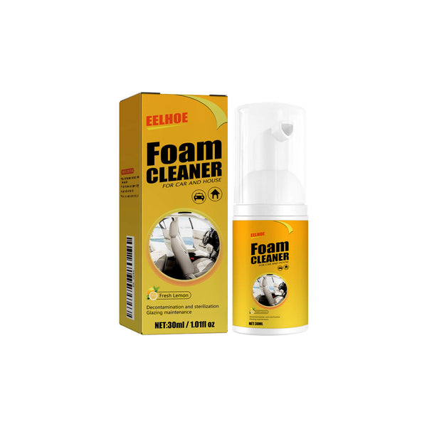 Eelhoe Foam Cleaner packaging and bottle on a white background EELHOE Foam Cleaner for Car Interiors & Upholstery EELHOE Foam Cleaner for Car Steering Wheels, Leather Upholstery Cleaning Supplies, and a Versatile Interior Cleaning Solution for Removing Contaminants