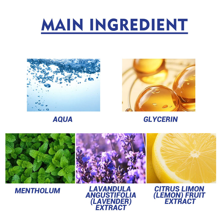 Ingredients listed with corresponding images and names on a white background EELHOE Sleep Stickers for Soothing Comfort and Care EELHOE Sleep Stickers Calming Sleep Support Product Enhancing Comfort for Restful Sleep Body Care Patches