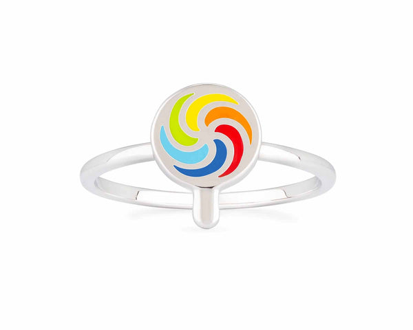 Stylish Enamel Lollipop Ring - Trendy Jewelry Gift - Wearing Felicity Enamel-Lollipop-Ring-01 Wear Felicity