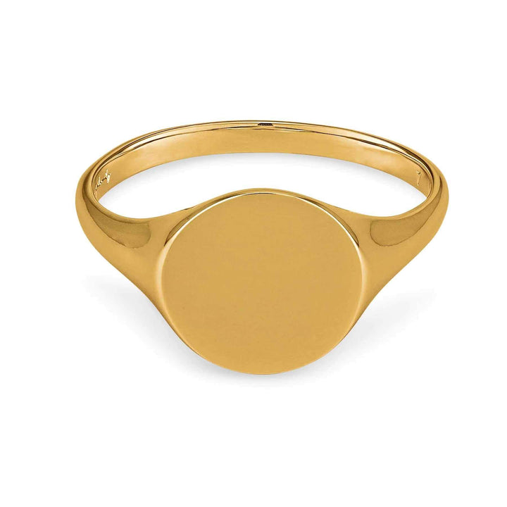 Personalized Engravable Heart Ring - Unique Jewelry - Wearing Felicity Engravable-Signet-Ring-Gold Wear Felicity