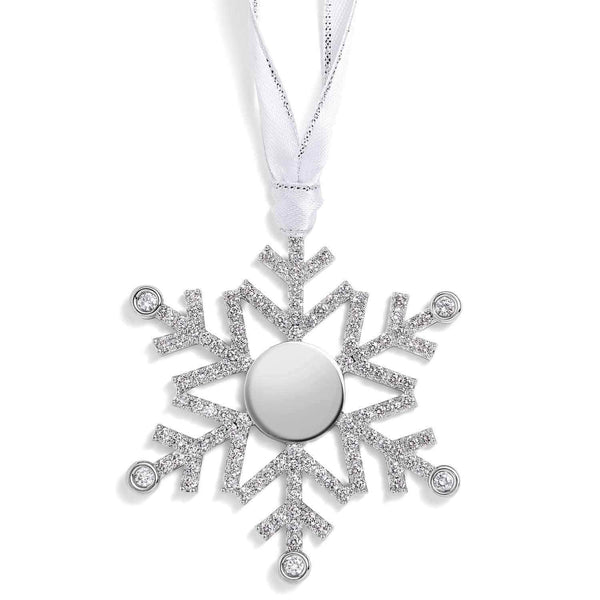 Personalized Engravable Snowflake Ornament Gift - Wearing Felicity Engravable-Snowflake-Ornament-01 Wear Felicity