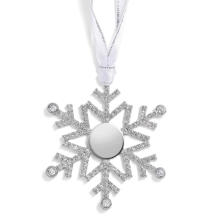 Personalized Engravable Snowflake Ornament Gift - Wearing Felicity Engravable-Snowflake-Ornament-01 Wear Felicity