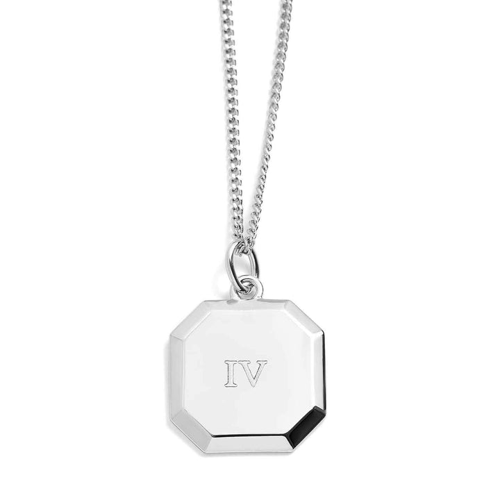 Personalized Engravable Square Necklace - Stylish Gift - Wearing Felicity Engravable-Square-Necklace-01 Wear Felicity