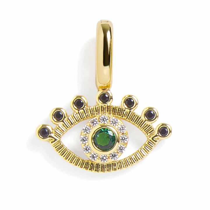 Evil Eye Charm: Protection and Good Luck Jewelry - Wearing Felicity Evil-Eye-Charm-Gold Wear Felicity