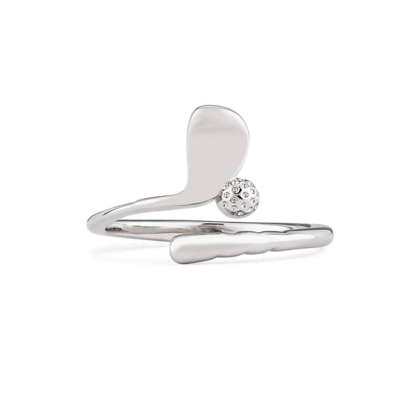 Stylish Golf Wrap Ring for Sport Lovers - Wearing Felicity Golf-Wrap-Ring-Silver Wear Felicity