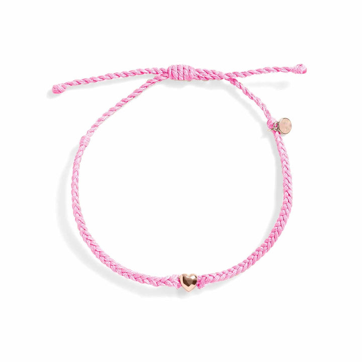 Heart Cord Bracelet Love and Connection Symbol - Wearing Felicity Heart-Cord-Bracelet-Pink Wear Felicity