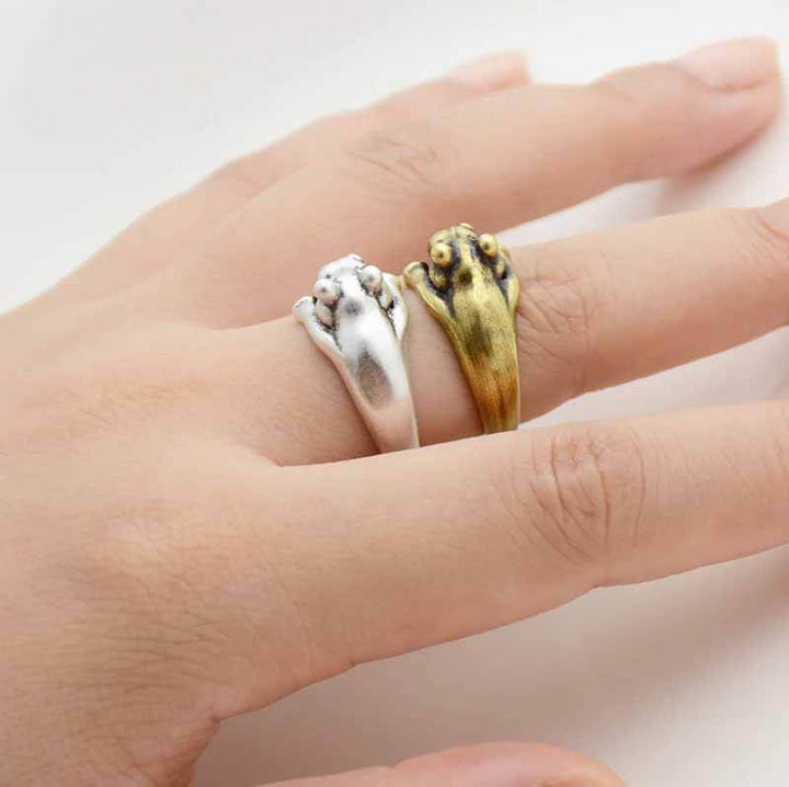 Stylish Hippo Wrap Ring for Animal Lovers - Wearing Felicity Hippo-Wrap-Ring-02 Wear Felicity