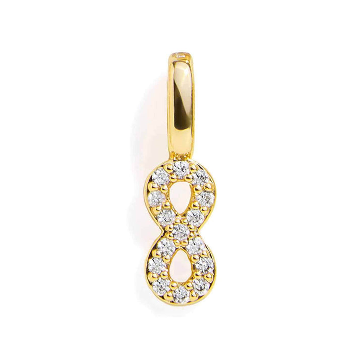 Shop Elegant Infinity Charm in Gold & Silver - Wearing Felicity Infinity-Charm-Gold Wear Felicity
