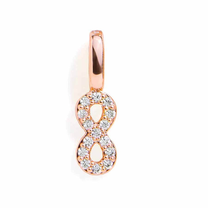 Shop Elegant Infinity Charm in Gold & Silver - Wearing Felicity Infinity-Charm-Rose-Gold Wear Felicity