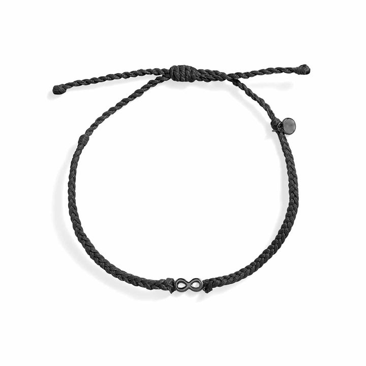 Shop Infinity Cord Bracelet Love and Resilience - Wearing Felicity Infinity-Cord-Bracelet-Black Wear Felicity