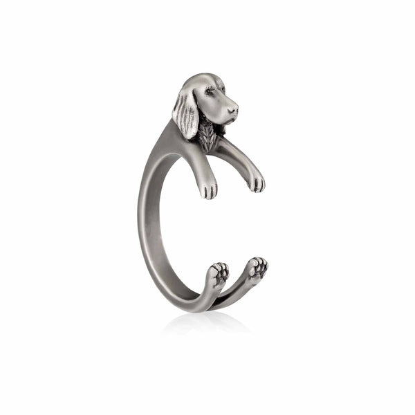 Stylish Irish Setter Wrap Ring for Dog Lovers - Wearing Felicity Irish-Setter-Wrap-Ring-01 Wear Felicity