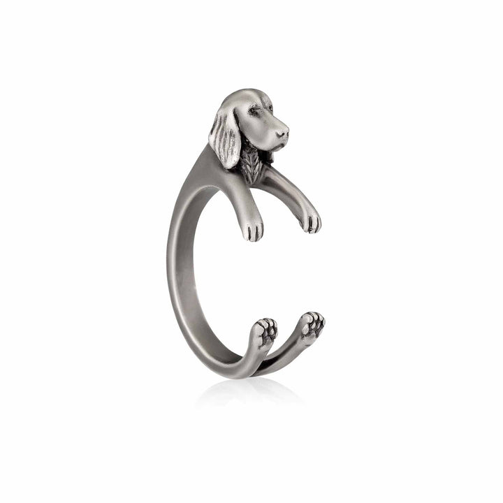 Stylish Irish Setter Wrap Ring for Dog Lovers - Wearing Felicity Irish-Setter-Wrap-Ring-01 Wear Felicity