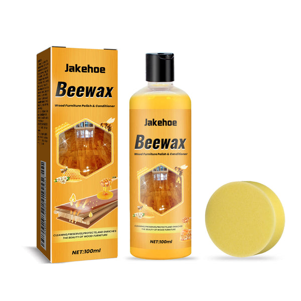 Jakehoe Beewax packaging, bottle, and applicator on a white background Jakehoe Floor Cleaner for Wooden Floors – Shine & Protect Jakehoe Floor Cleaner for Home Wooden Floors Offers Protection, Cleaning, Upkeep, Wax Removal, Dust Elimination, and Shine Enhancement
