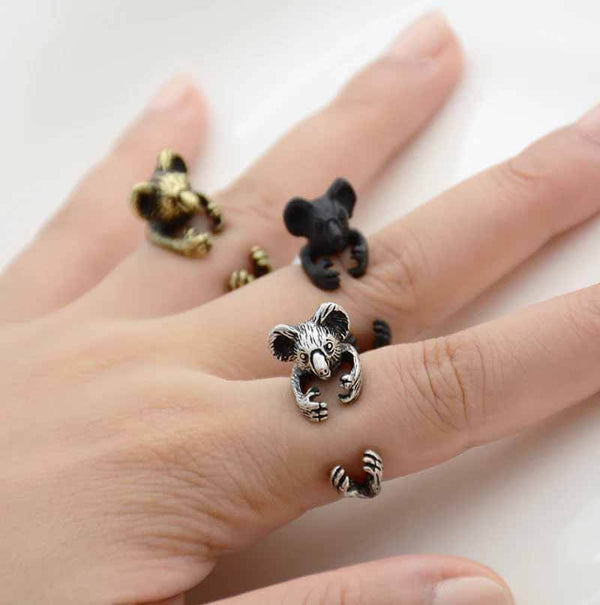 Shop Stylish Koala Wrap Rings - Perfect Gift - Wearing Felicity Koala-Wrap-Ring-01 Wear Felicity