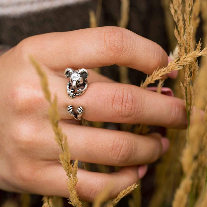 Shop Stylish Koala Wrap Rings - Perfect Gift - Wearing Felicity Koala-Wrap-Ring-03 Wear Felicity
