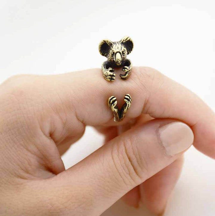 Shop Stylish Koala Wrap Rings - Perfect Gift - Wearing Felicity Koala-Wrap-Ring-Gold Wear Felicity