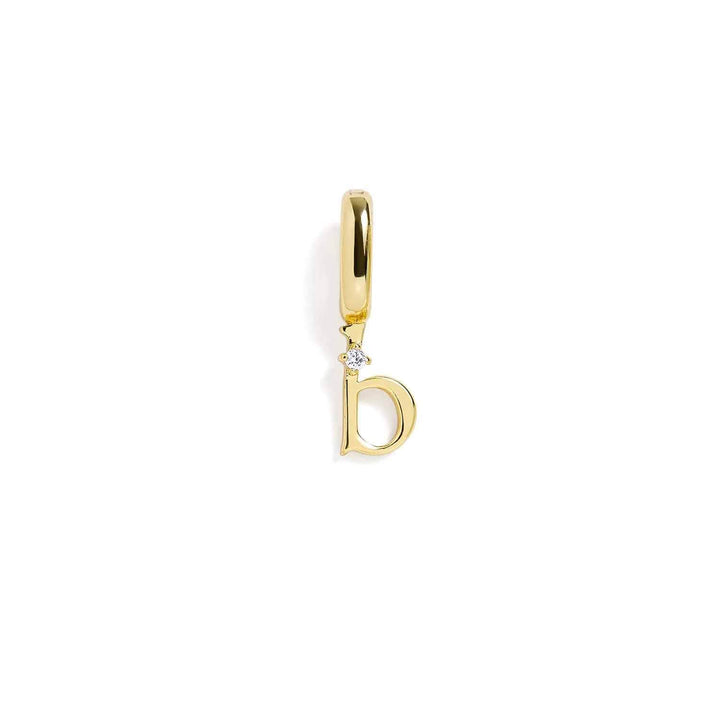 Personalized Letter Charms in Gold & Silver - Wearing Felicity Letter-Charm-Gold-B Wear Felicity