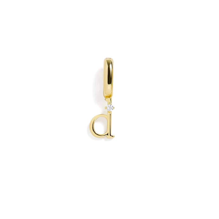 Personalized Letter Charms in Gold & Silver - Wearing Felicity Letter-Charm-Gold-D Wear Felicity