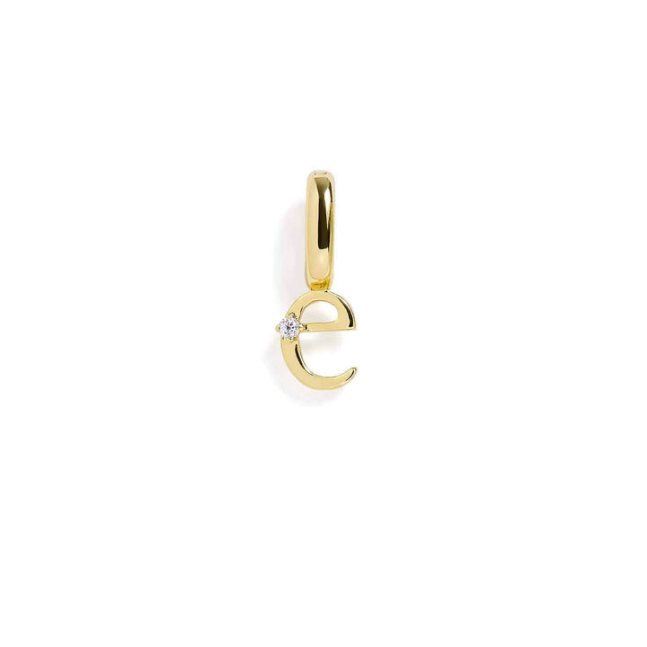 Personalized Letter Charms in Gold & Silver - Wearing Felicity Letter-Charm-Gold-E Wear Felicity