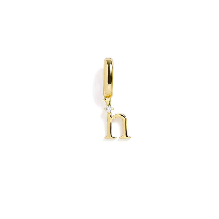 Personalized Letter Charms in Gold & Silver - Wearing Felicity Letter-Charm-Gold-H Wear Felicity