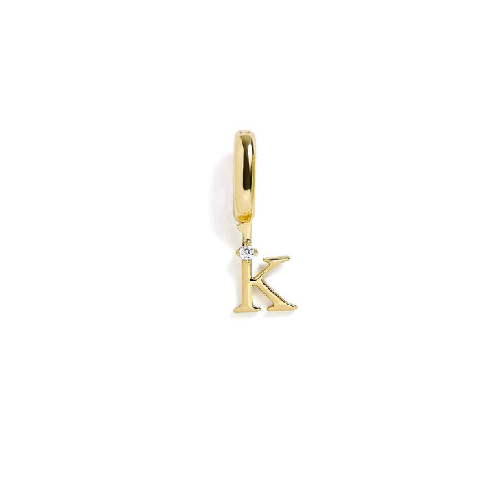 Personalized Letter Charms in Gold & Silver - Wearing Felicity Letter-Charm-Gold-K Wear Felicity