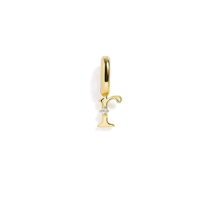 Personalized Letter Charms in Gold & Silver - Wearing Felicity Letter-Charm-Gold-R Wear Felicity