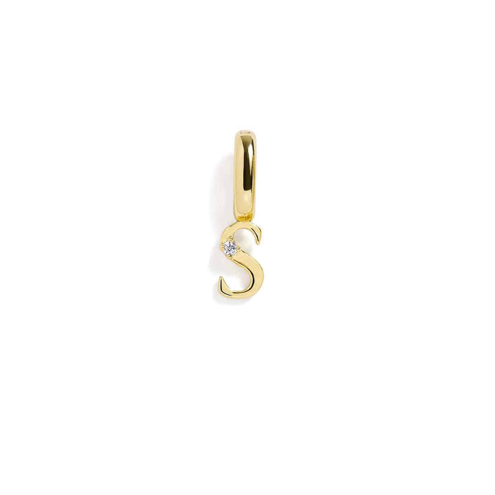 Personalized Letter Charms in Gold & Silver - Wearing Felicity Letter-Charm-Gold-S Wear Felicity