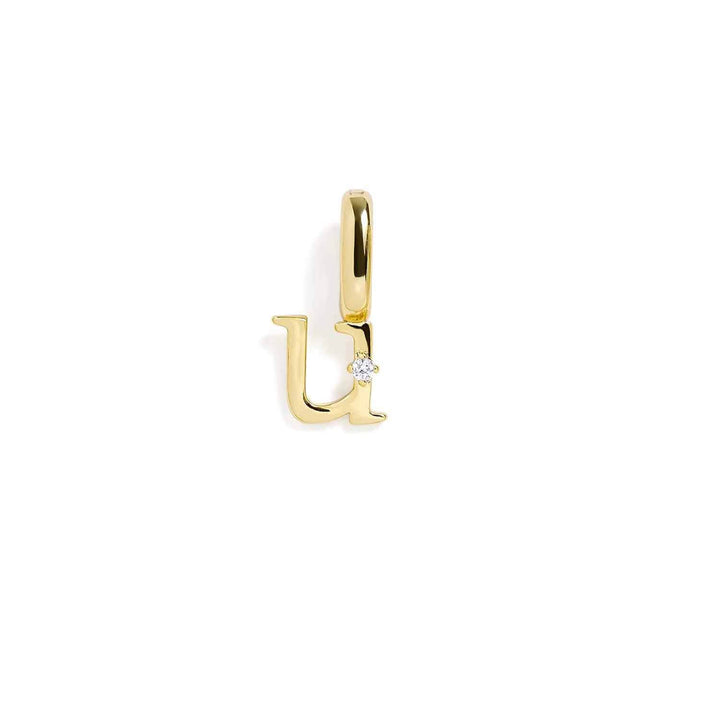 Personalized Letter Charms in Gold & Silver - Wearing Felicity Letter-Charm-Gold-U Wear Felicity