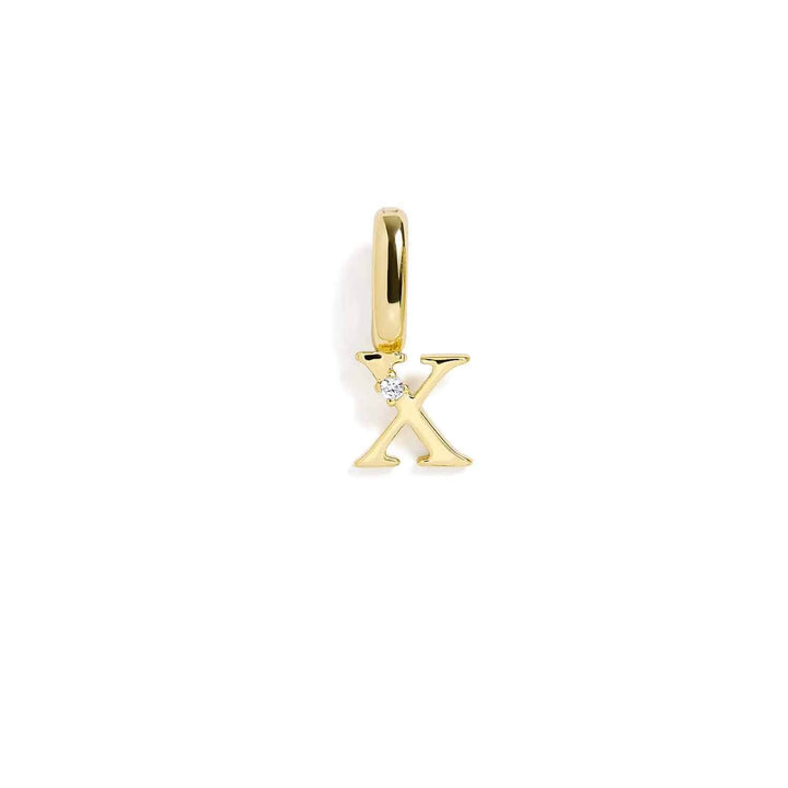 Personalized Letter Charms in Gold & Silver - Wearing Felicity Letter-Charm-Gold-X Wear Felicity