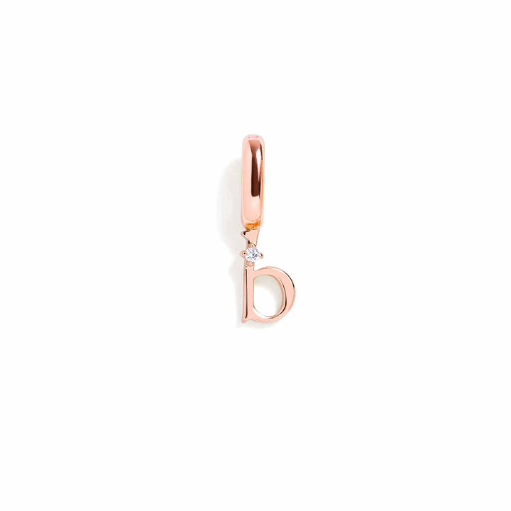 Personalized Letter Charms in Gold & Silver - Wearing Felicity Letter-Charm-Rose-Gold-B Wear Felicity