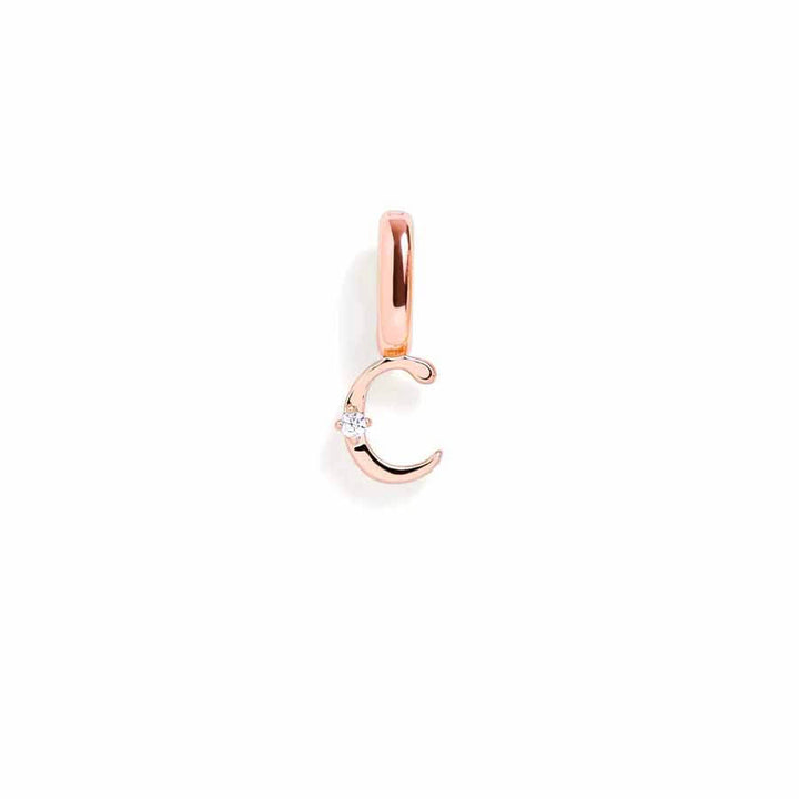 Personalized Letter Charms in Gold & Silver - Wearing Felicity Letter-Charm-Gold-C Wear Felicity
