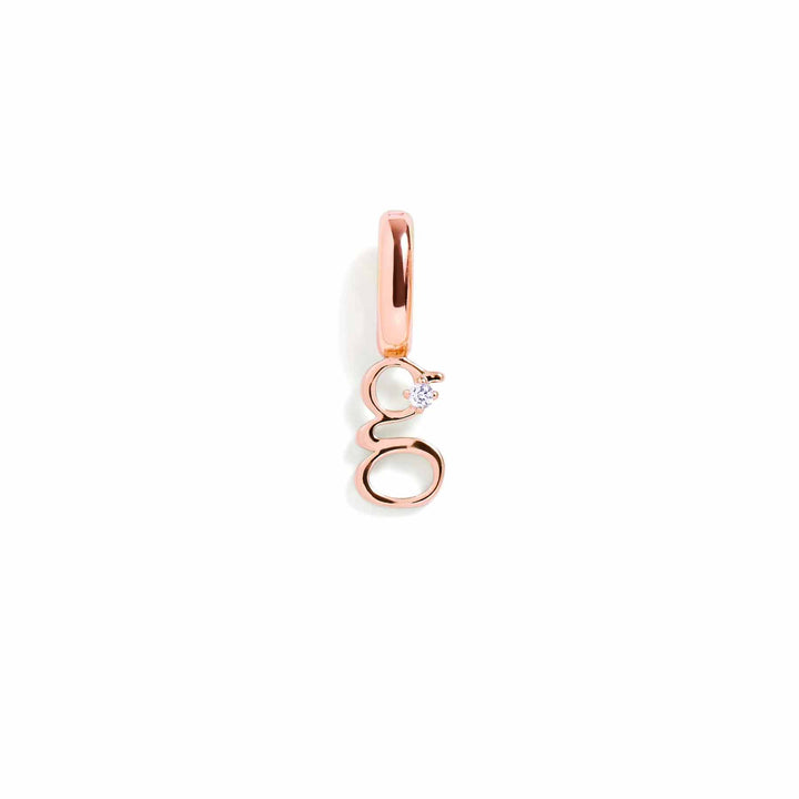 Personalized Letter Charms in Gold & Silver - Wearing Felicity Letter-Charm-Rose-Gold-G Wear Felicity