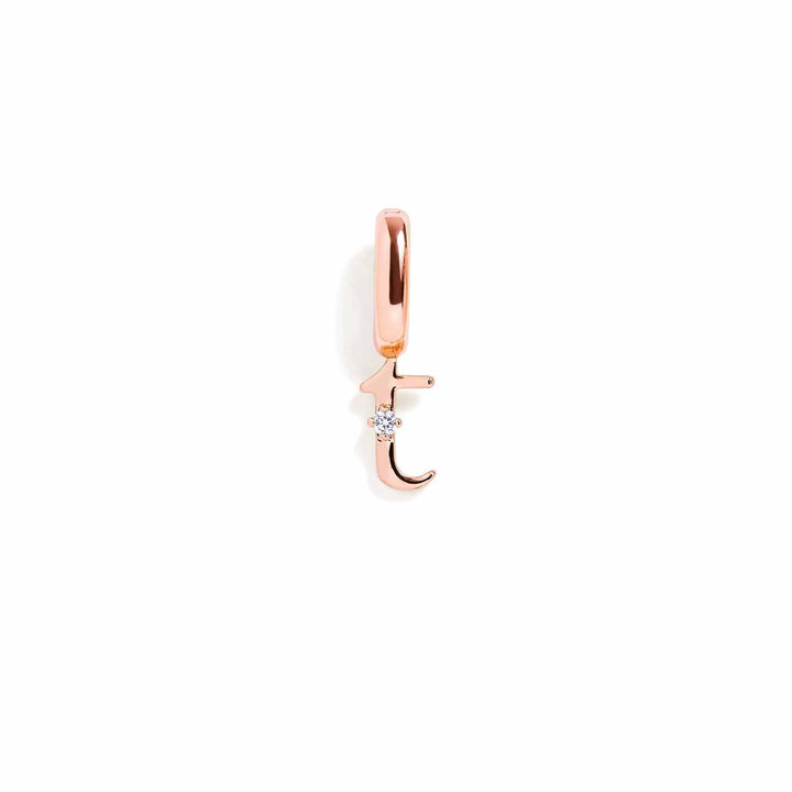 Personalized Letter Charms in Gold & Silver - Wearing Felicity Letter-Charm-Rose-Gold-T Wear Felicity