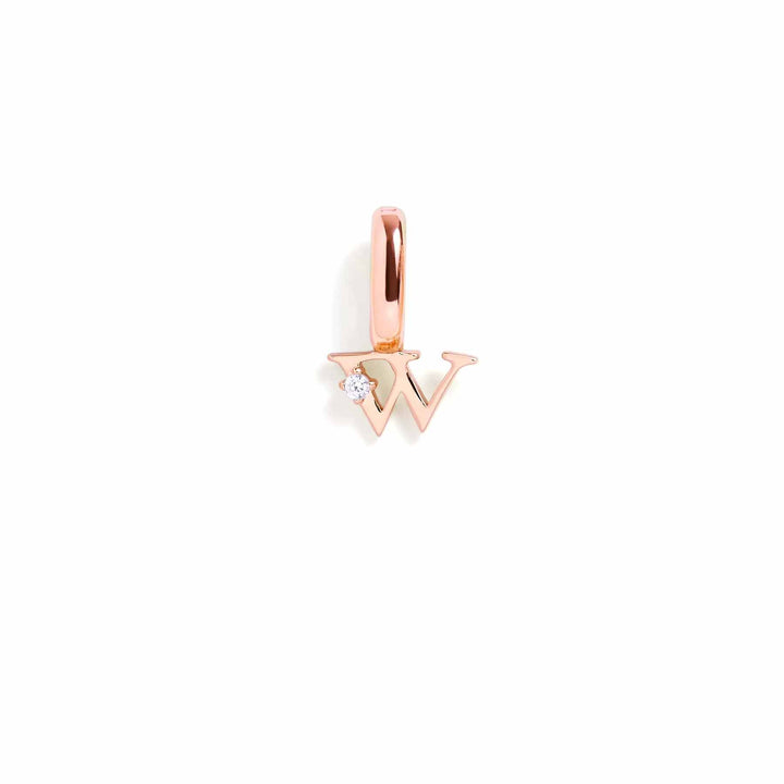 Personalized Letter Charms in Gold & Silver - Wearing Felicity Letter-Charm-Rose-Gold-W Wear Felicity