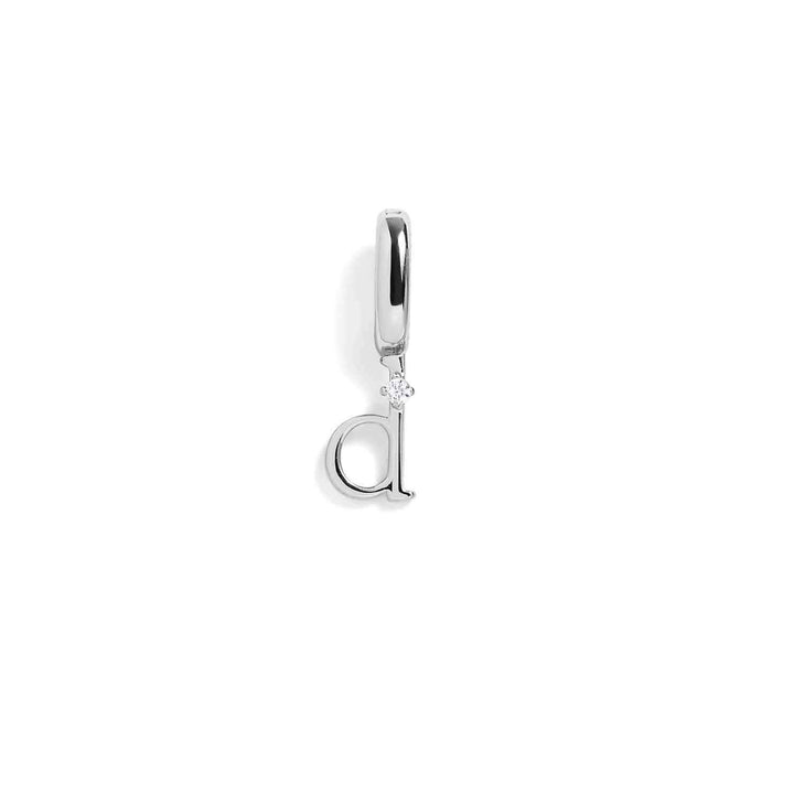 Personalized Letter Charms in Gold & Silver - Wearing Felicity Letter-Charm-Silver-D Wear Felicity