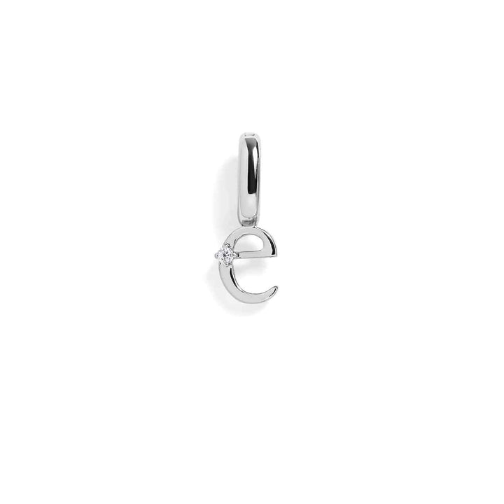 Personalized Letter Charms in Gold & Silver - Wearing Felicity Letter-Charm-Silver-E Wear Felicity