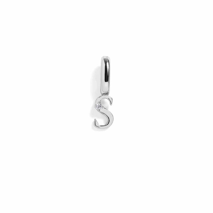 Personalized Letter Charms in Gold & Silver - Wearing Felicity Letter-Charm-Silver-S Wear Felicity