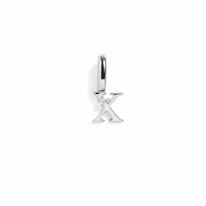 Personalized Letter Charms in Gold & Silver - Wearing Felicity Letter-Charm-Silver-X Wear Felicity