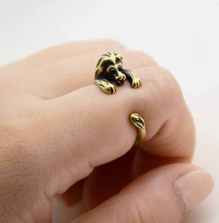 Stylish Lion Wrap Ring for Animal Lovers - Wearing Felicity Lion-Wrap-Ring-Gold Wear Felicity