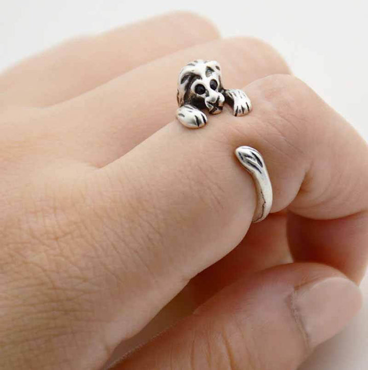 Stylish Lion Wrap Ring for Animal Lovers - Wearing Felicity Lion-Wrap-Ring-Silver Wear Felicity